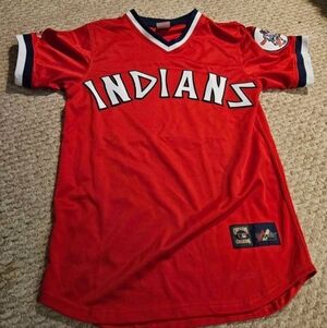 MENS Red GAYLORD PERRY Indians Baseball Jersey - Team-Style ADULT TOP